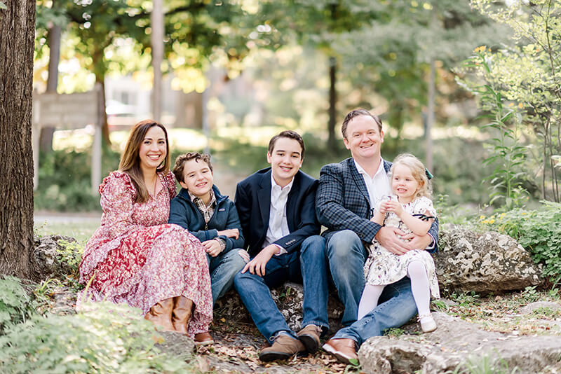 Attorney Rich Wilson and his family